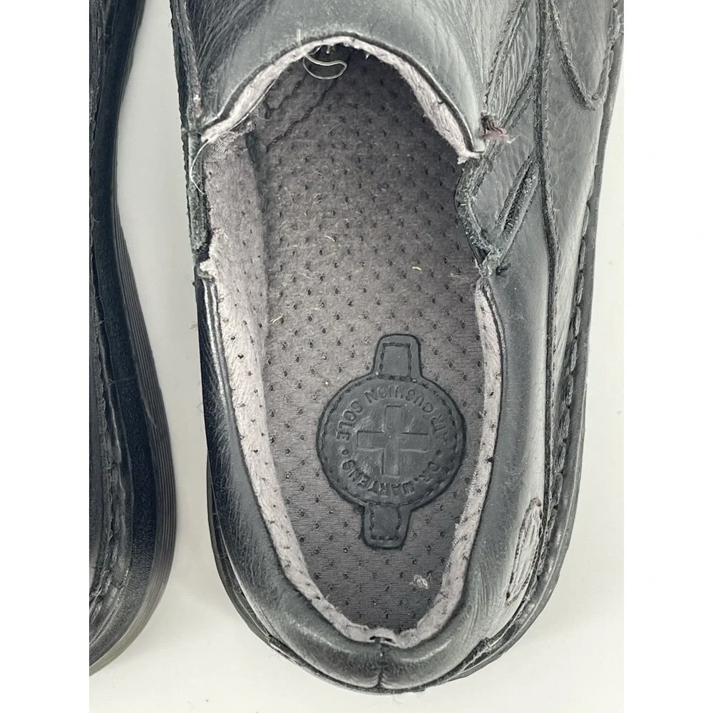 VTG Dr. Martens Neil‎ Slip On Shoes Men US 8 Black Leather Comfort Casual